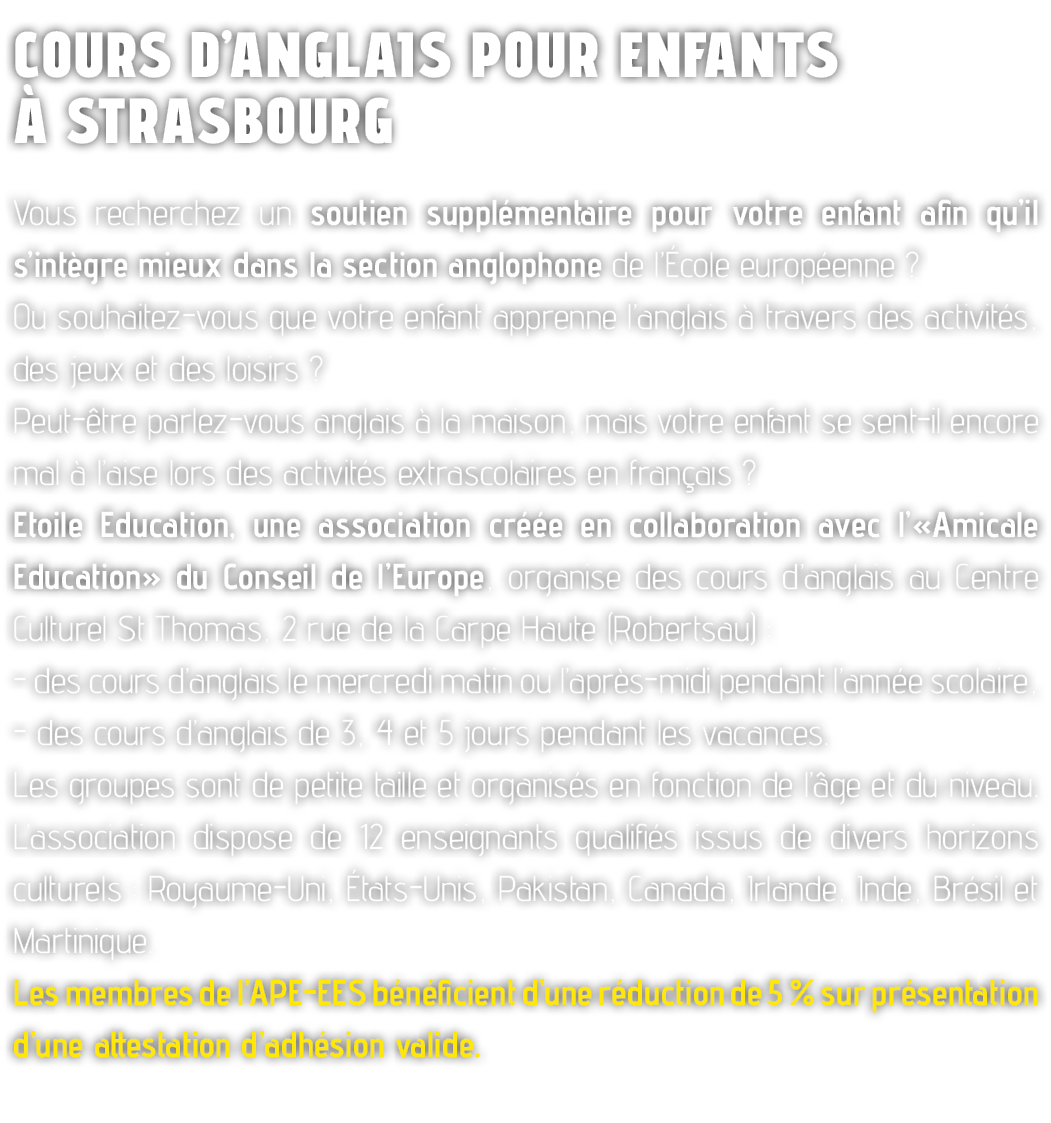 Cours d’anglais pour enfants  Strasbourg Vous recherchez un soutien suppl mentaire pour votre enfant afin qu’il s’in...